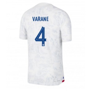 France Raphael Varane #4 Replica Away Stadium Shirt World Cup 2022 Short Sleeve